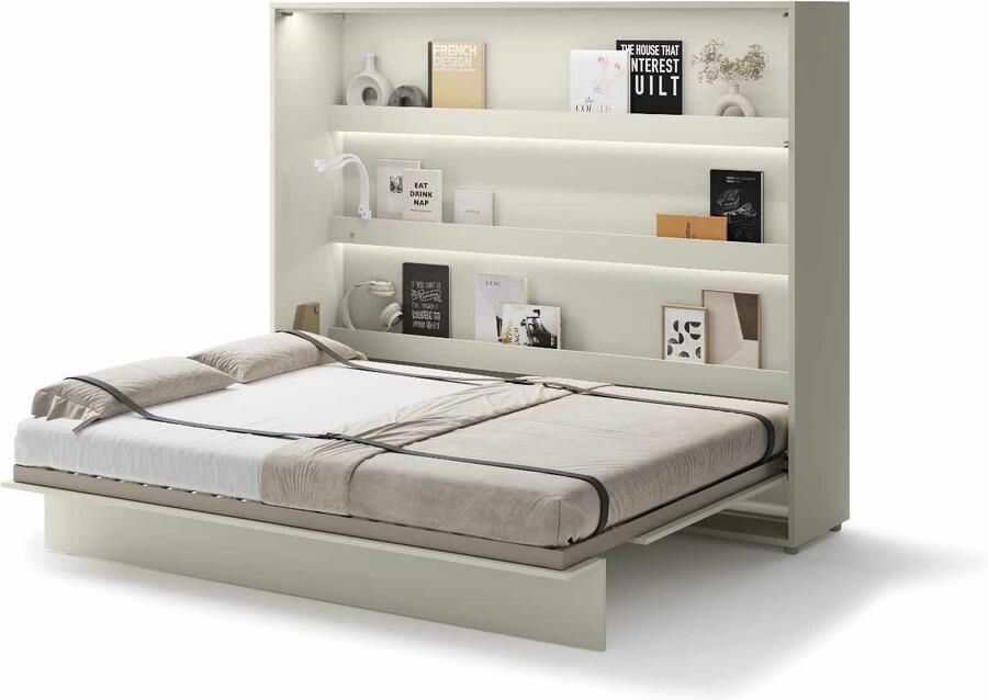 Mobistoxx Opklapbed CONCEPTION PRO 160x200 cm kasjmier (horizontaal) met matras