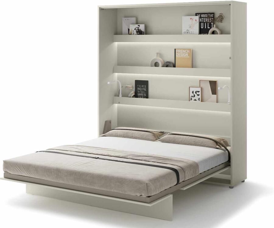 Mobistoxx Opklapbed CONCEPTION PRO 180x200 cm kasjmier (verticaal) met matras