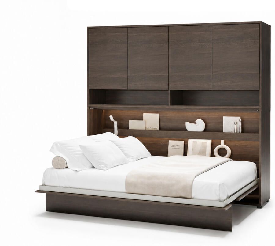 Mobistoxx Opklapbed CONCEPTION PRO 90x200 cm dunin eik (horizontaal) met opzetkast