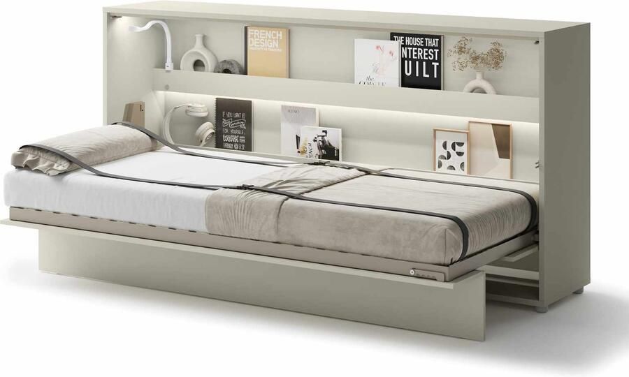 Mobistoxx Opklapbed CONCEPTION PRO 90x200 cm kasjmier (horizontaal)