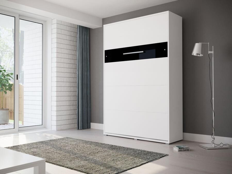 Mobistoxx Opklapbed HOUDI 140x200 cm wit zwart
