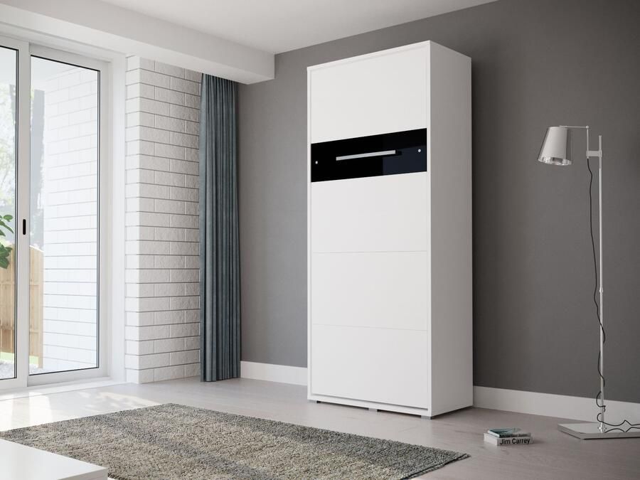Mobistoxx Opklapbed HOUDI 90x200 cm wit zwart