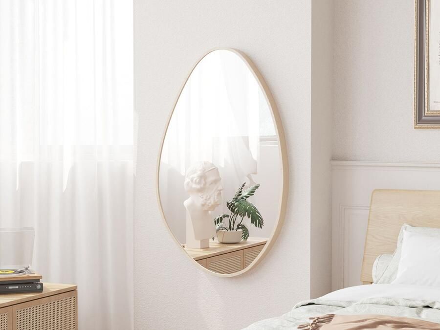 Mobistoxx Organische spiegel RANNIA 80x50 cm oude eik