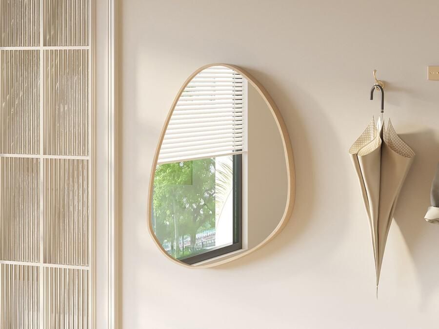 Mobistoxx Organische spiegel ROSANNA 80x60 cm oude eik