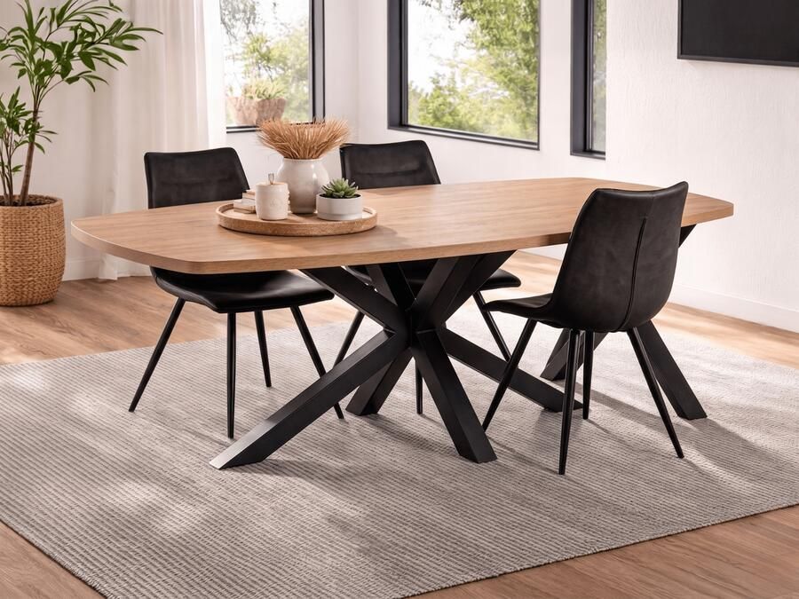 Mobistoxx Ovale eettafel MARNOIX 200 cm franse eik