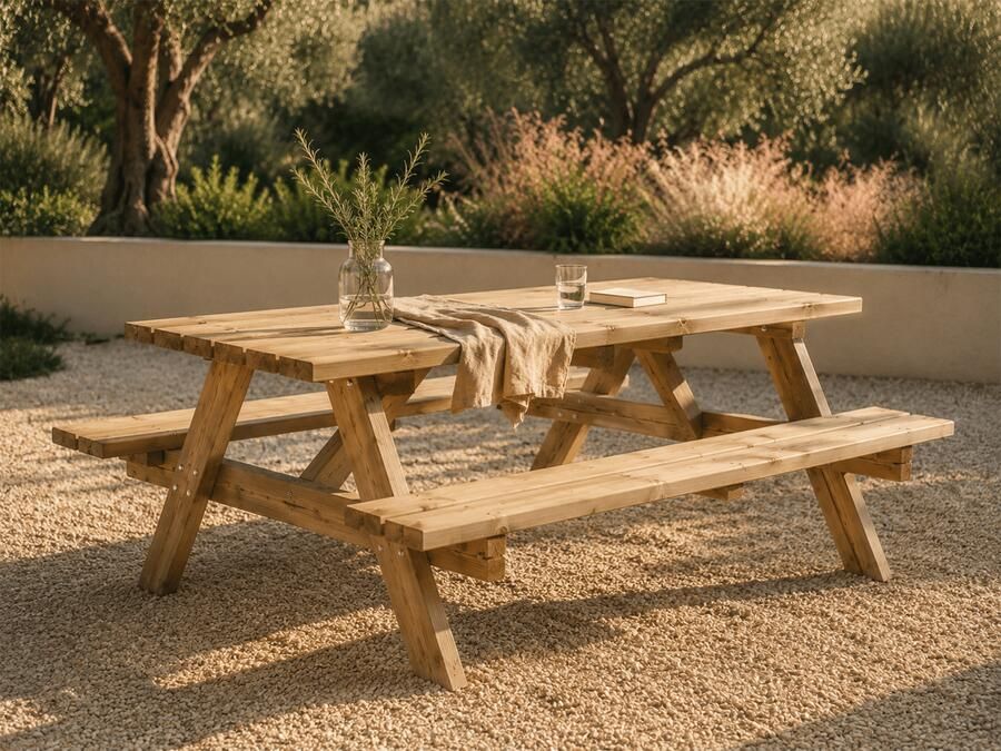 Mobistoxx Picknicktafel FLORENCE 6 personen noorse den spar