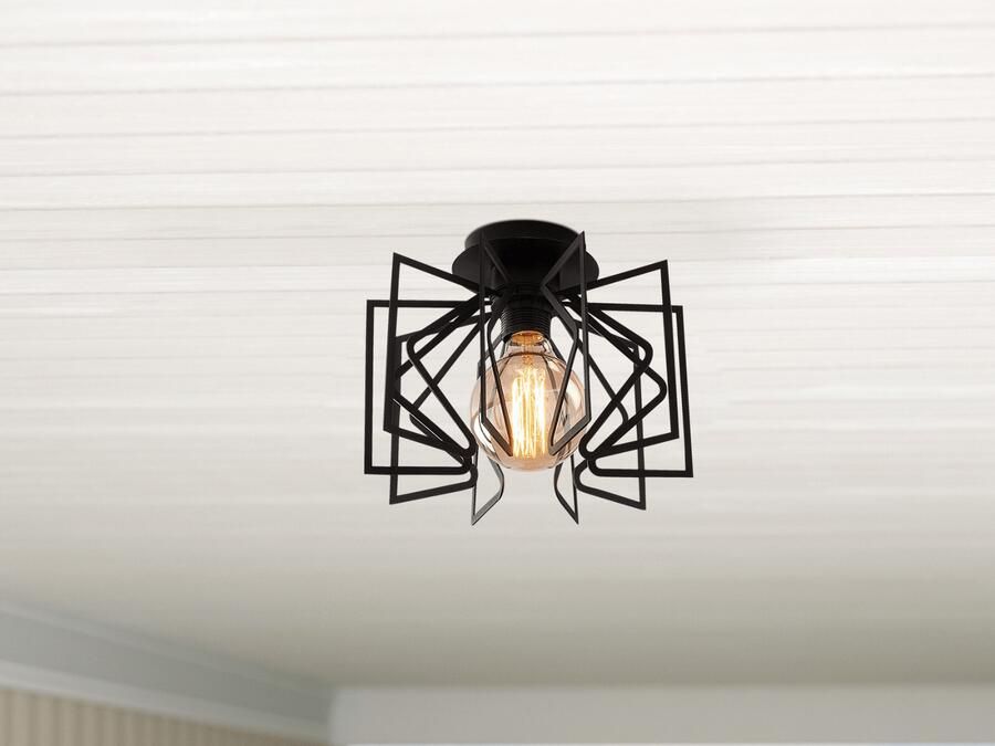 Mobistoxx Plafondlamp EMRUTTY 1 lamp zwart