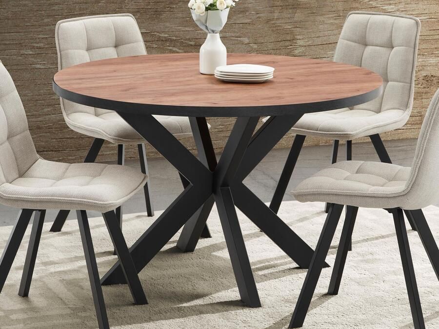 Mobistoxx Ronde eettafel LANAKO 120 cm franse eik herfst