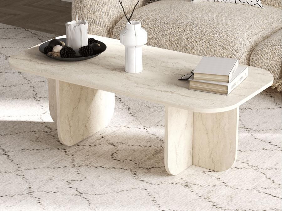 Mobistoxx Salontafel BECALO 120 cm travertin