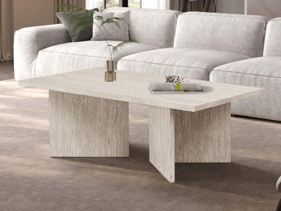 Mobistoxx Salontafel LIBA 125 cm travertijn beige