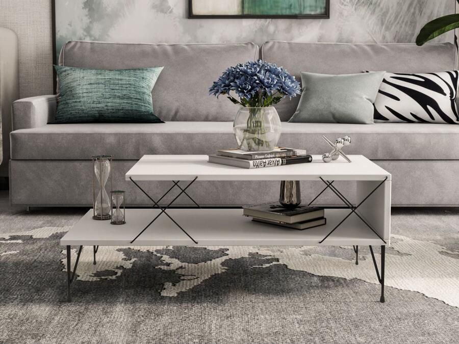 Mobistoxx Salontafel LOIRET 100 cm wit