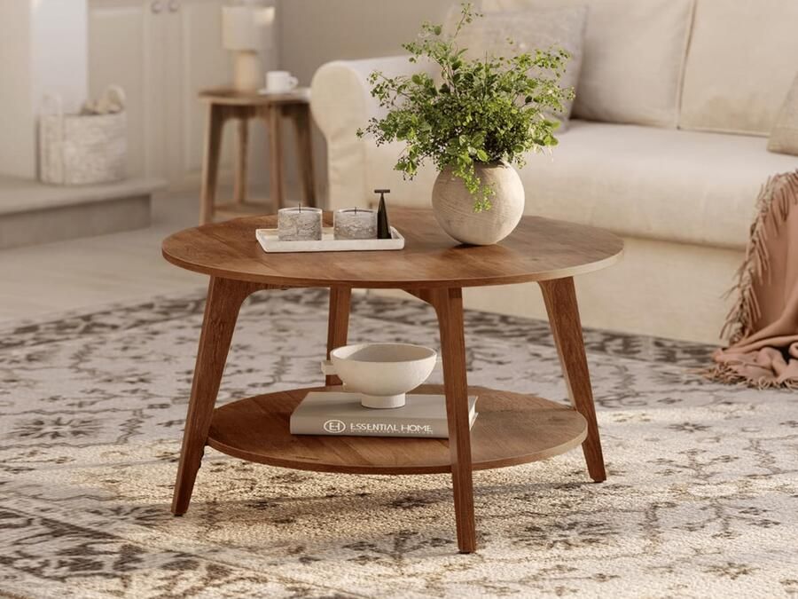 Mobistoxx Salontafel MAYA Ø 80 cm honing bruin