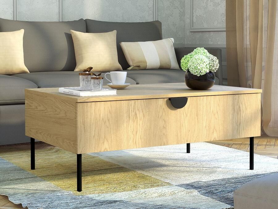 Mobistoxx Salontafel MONDIE 1 klapdeur baltische eik