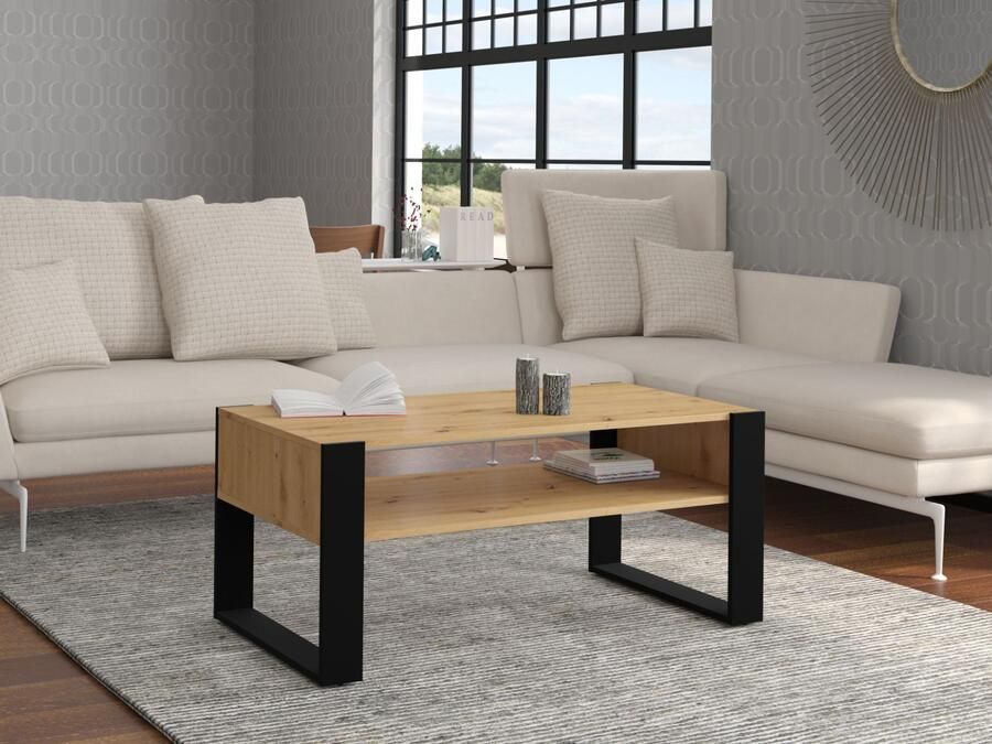 Mobistoxx Salontafel NAKUMI 110 cm artisan eik