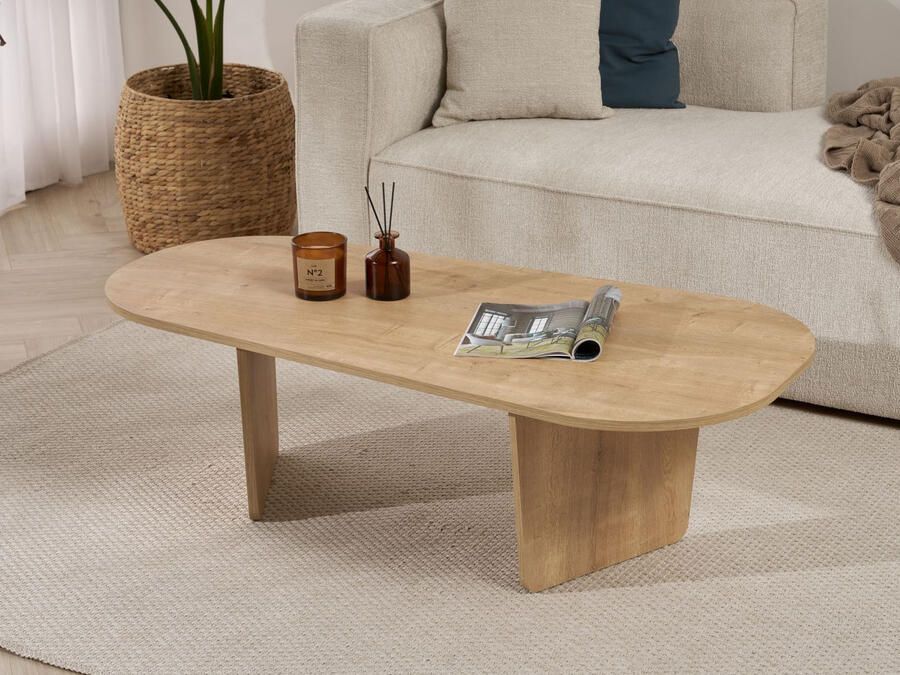 Mobistoxx Salontafel OVALDO 130 cm eik