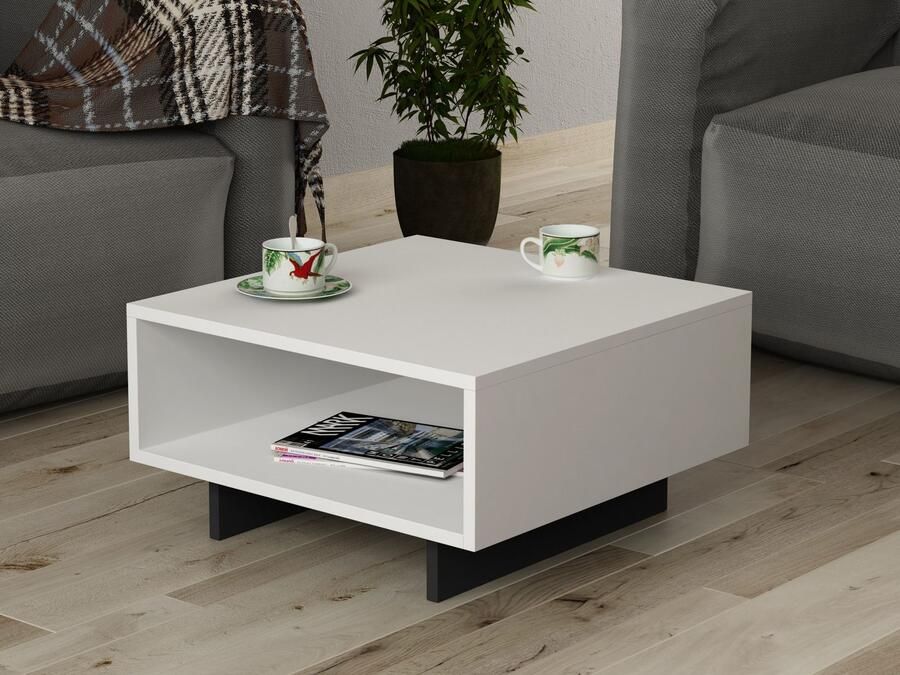 Mobistoxx Salontafel QUETAL 60 cm wit antraciet