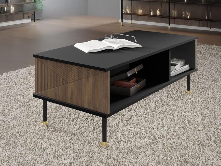 Mobistoxx Salontafel WOODKID 110 cm catania eik zwart