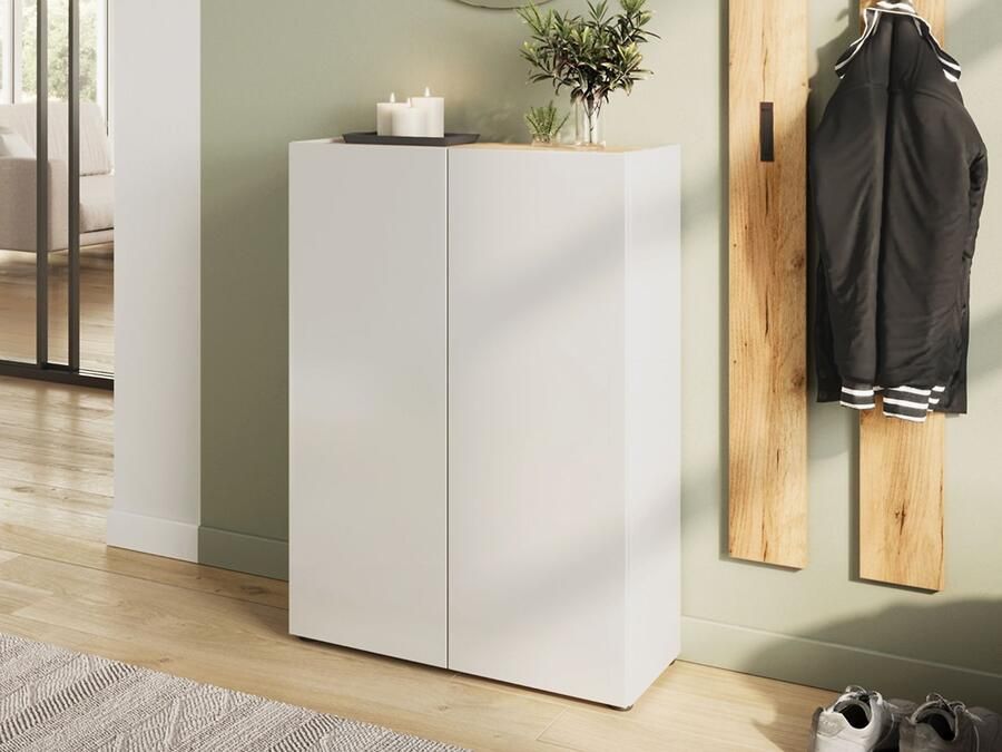 Mobistoxx Schoenenkast ALVIN 2 deuren wit navarra eik