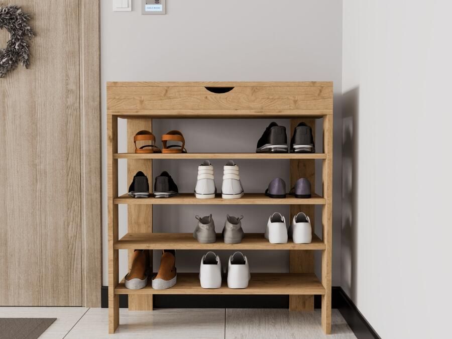 Mobistoxx Schoenenkast ROYELLE 1 deur bruine eik