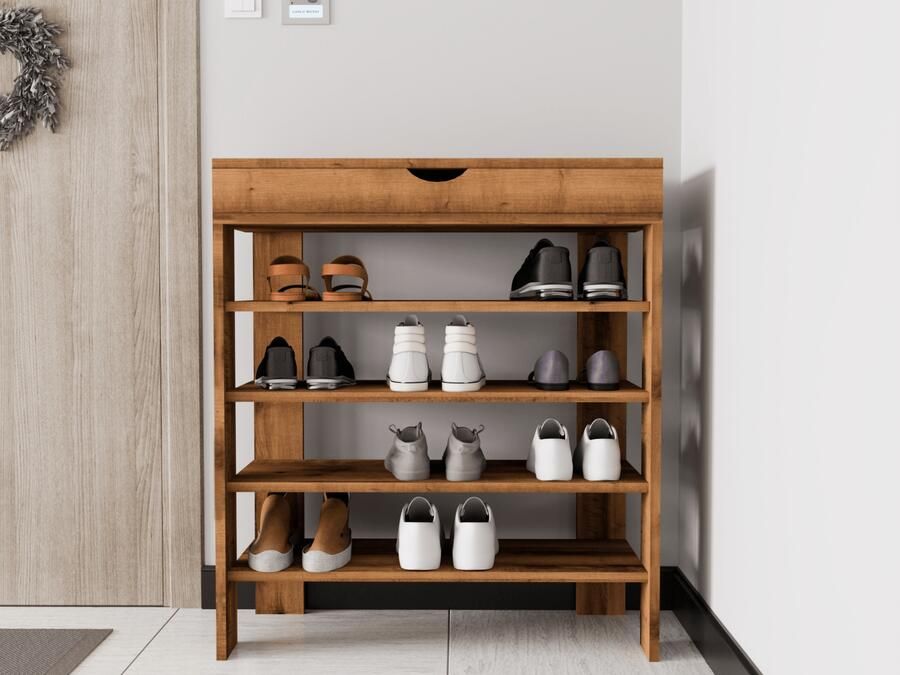 Mobistoxx Schoenenkast ROYELLE 1 deur walnoot