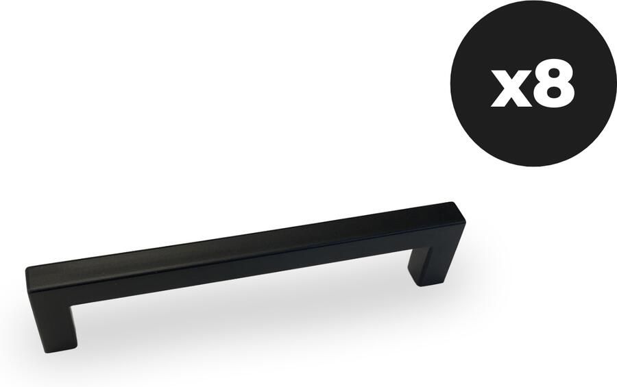 Mobistoxx Set van 8 handgrepen WASHING zwart