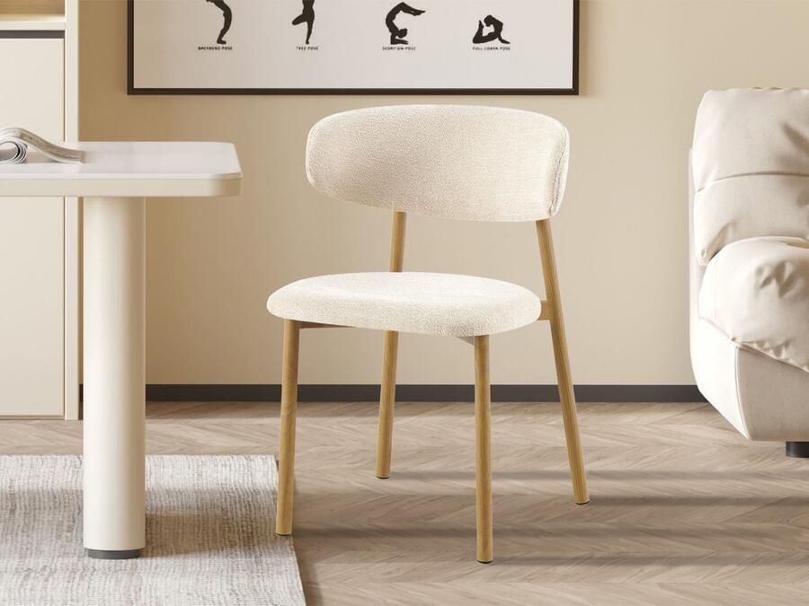 Mobistoxx Stoel COCOTE naturel beige stof