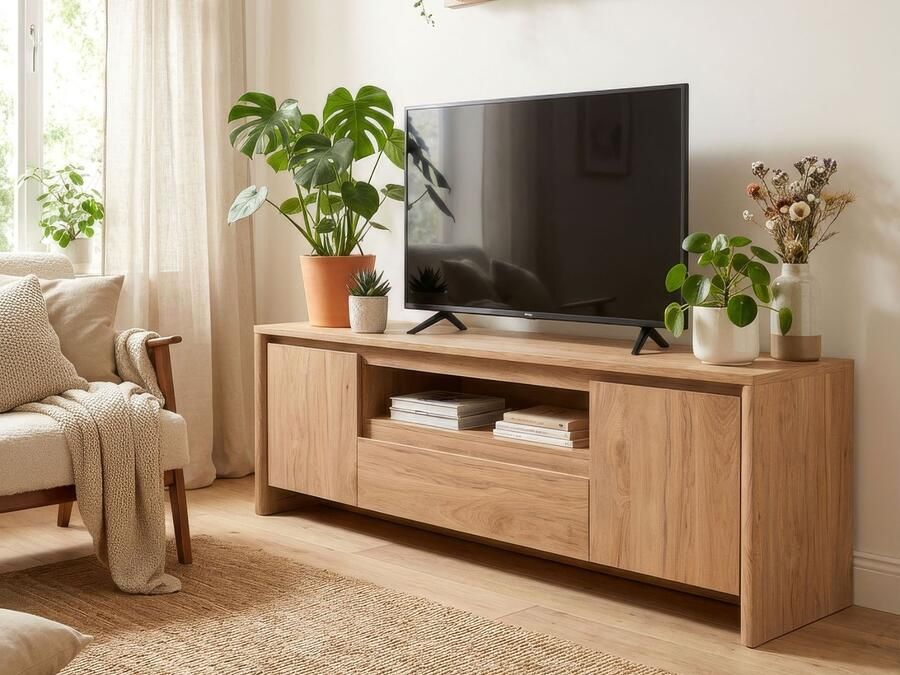 Mobistoxx TV- hifi-meubel GENIUS 2 deuren 1 lade jackson eik