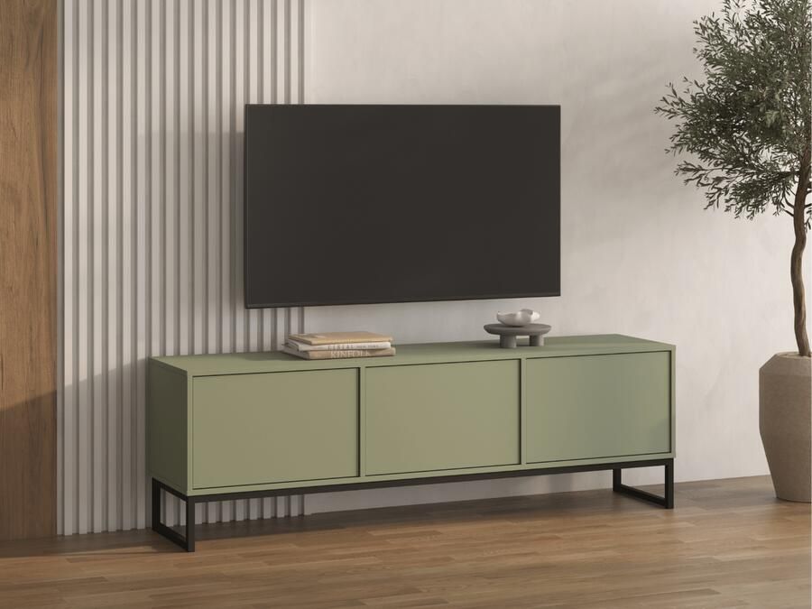 Mobistoxx TV- hifi-meubel LAFITA 3 deuren groen