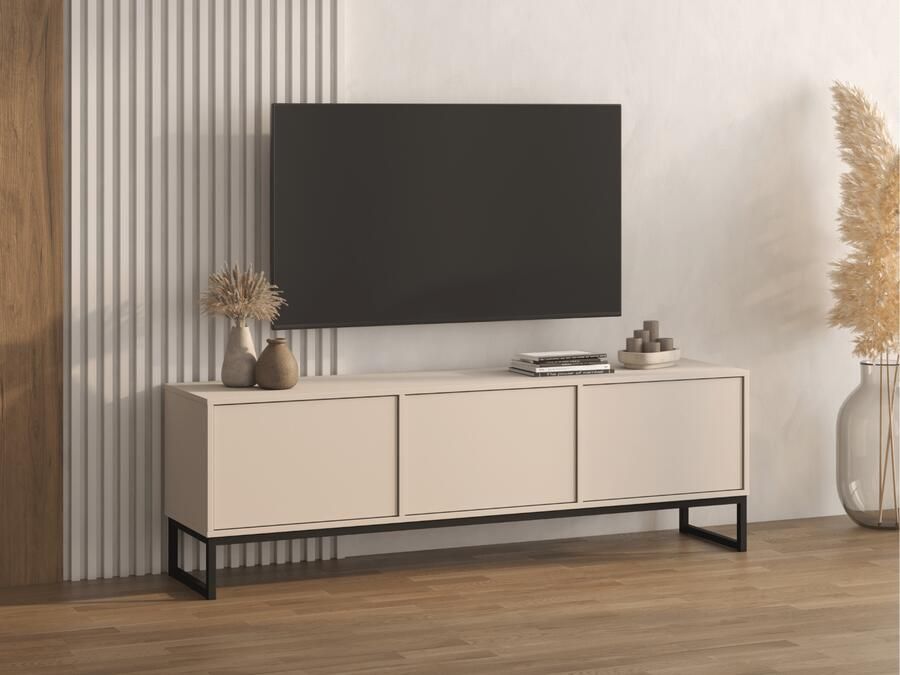 Mobistoxx TV- hifi-meubel LAFITA 3 deuren kasjmier