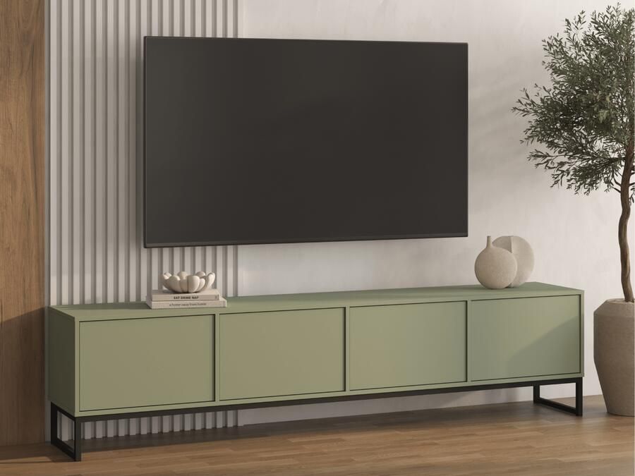 Mobistoxx TV- hifi-meubel LAFITA 4 deuren groen