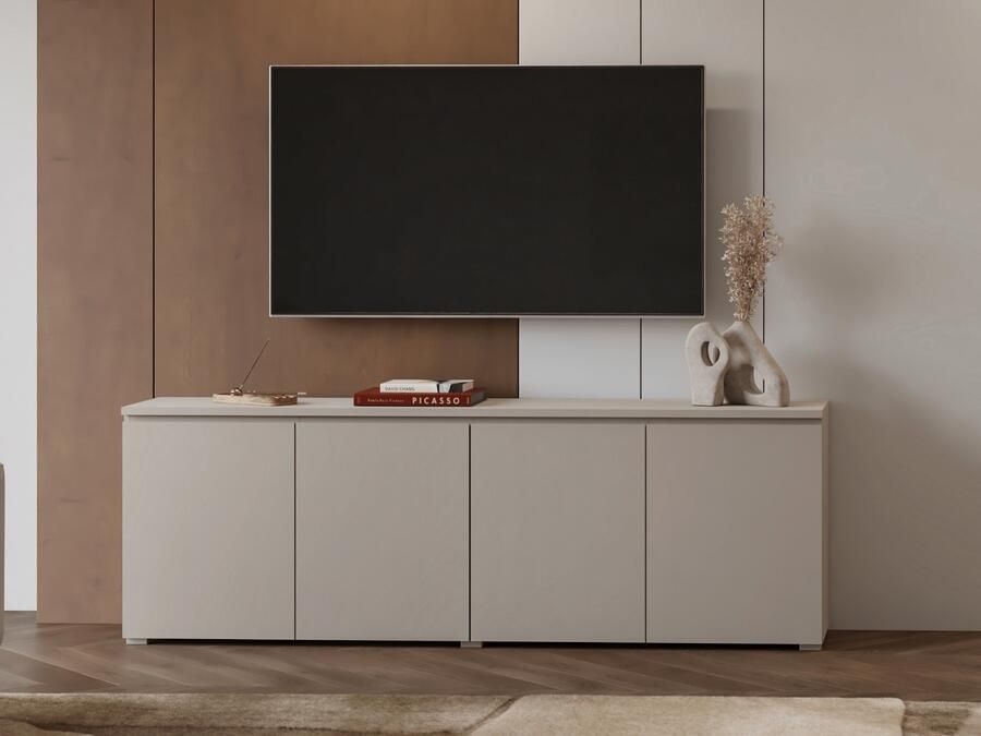 Mobistoxx TV- hifi-meubel MODOK 4 deuren kasjmier