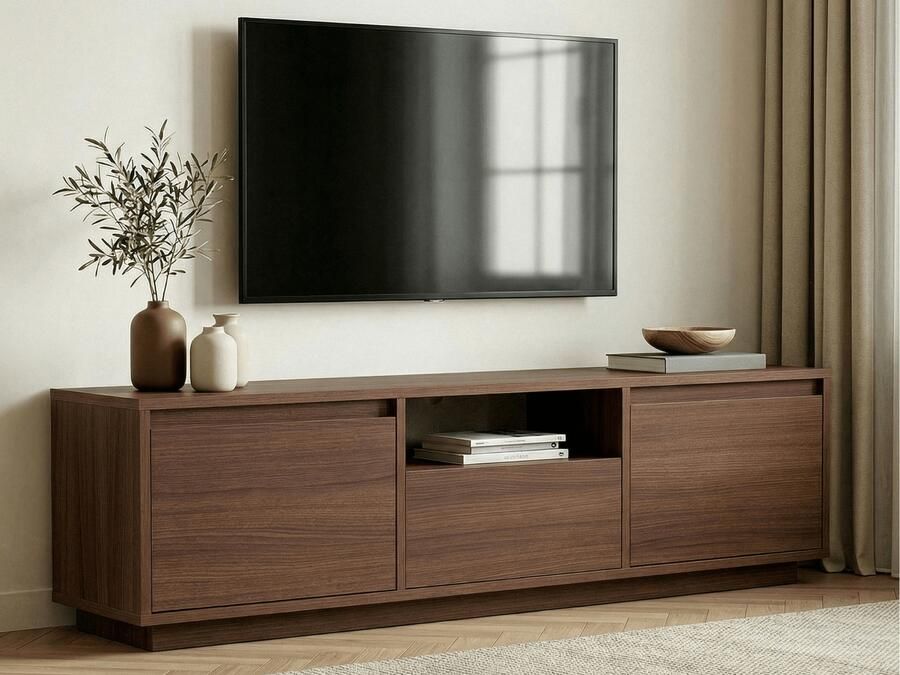 Mobistoxx TV- hifi-meubel SAMBA 3 deuren walnoot
