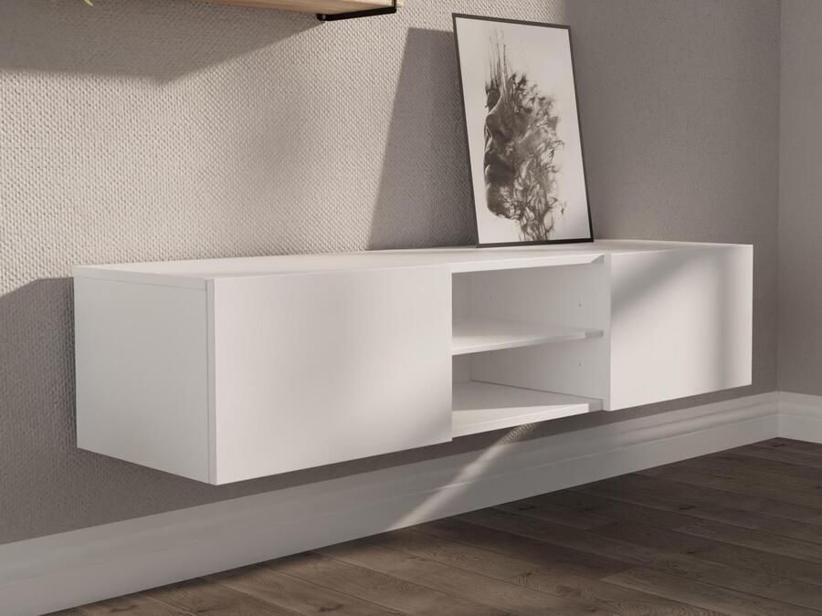 Mobistoxx Tv-meubel AURORE 2 deuren mat wit