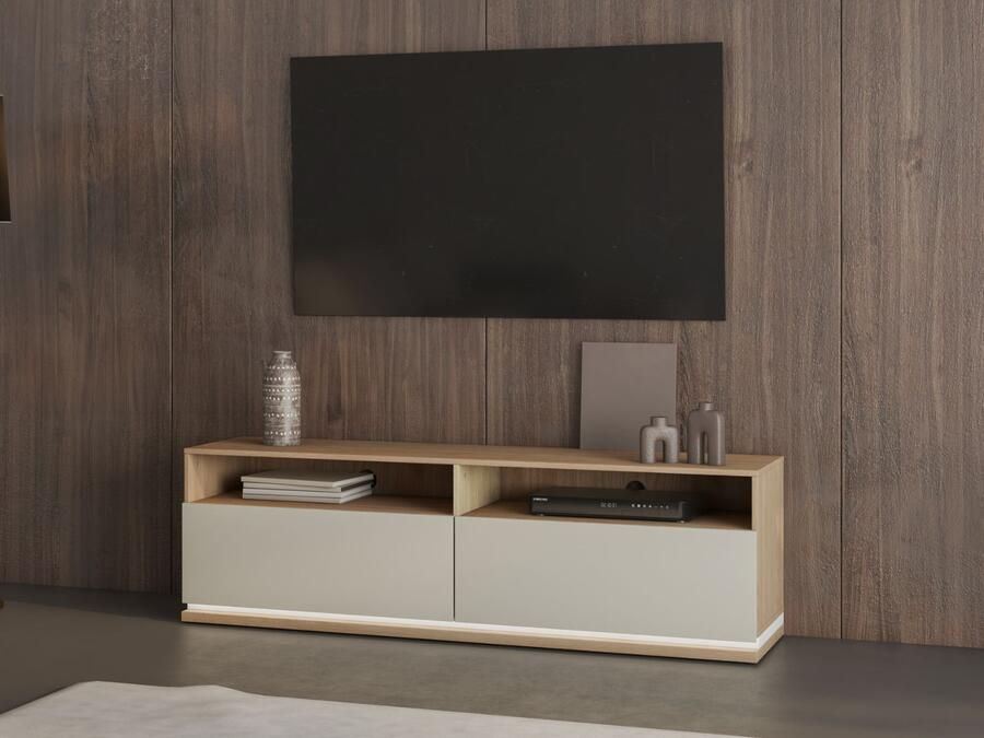 Mobistoxx Tv-meubel DOLCE 2 lades kasjmier eik