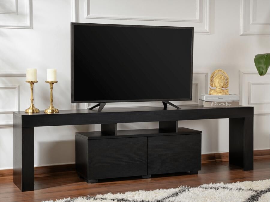 Mobistoxx Tv-meubel ELORA 2 klapdeuren zwart