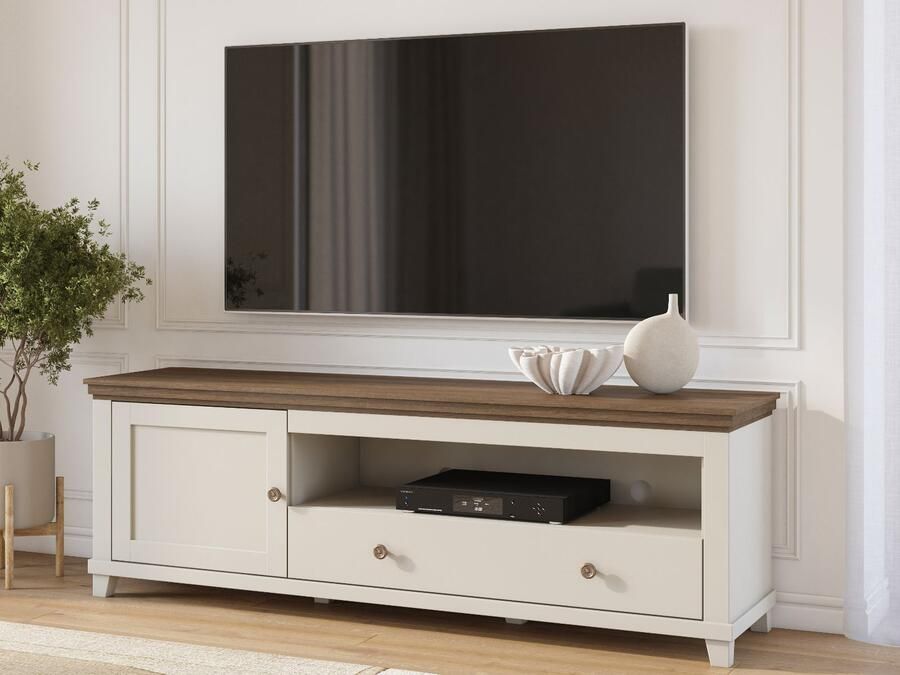 Mobistoxx Tv-meubel EVOCO 1 deur 1 lade kasjmier eik dunin