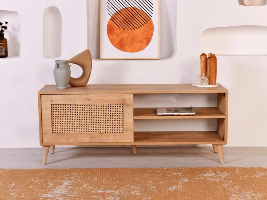 Mobistoxx Tv-meubel HAZAKAN 1 deur eik