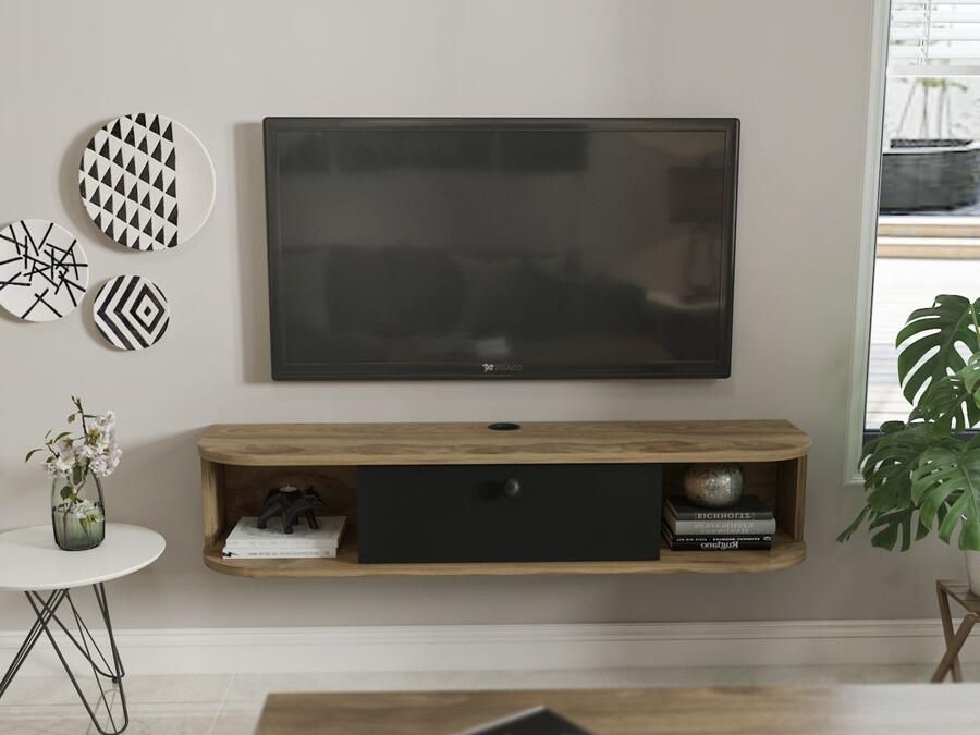 Mobistoxx Tv-meubel IBARAK 1 deur oude eik zwart