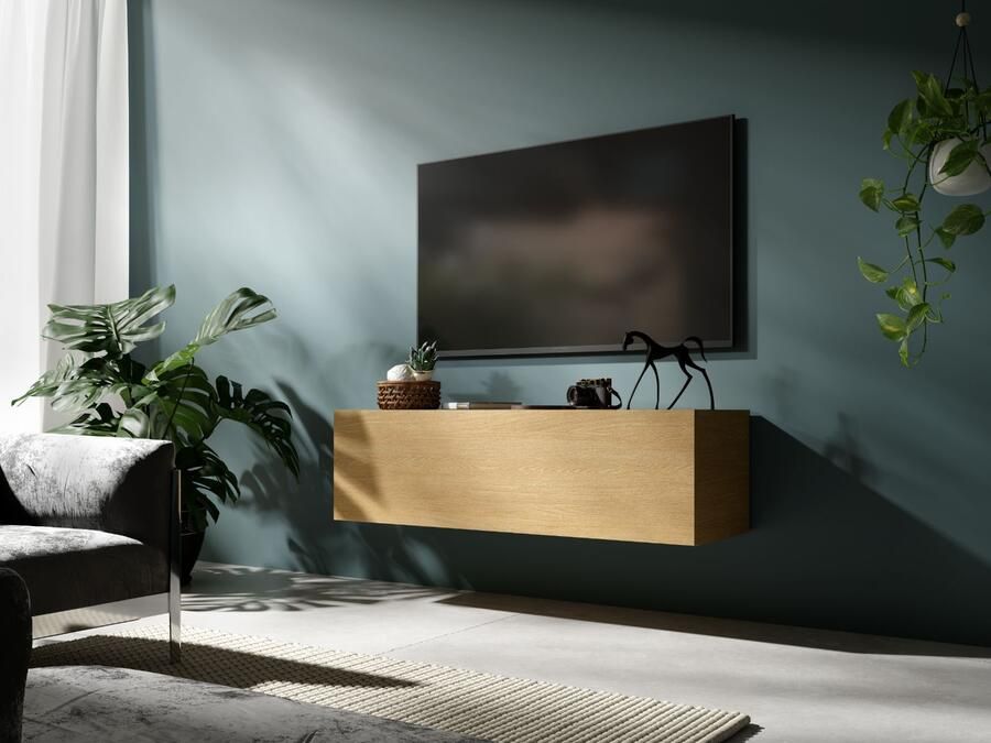 Mobistoxx Tv-meubel KINGSTON 1 klapdeur 105 cm eik