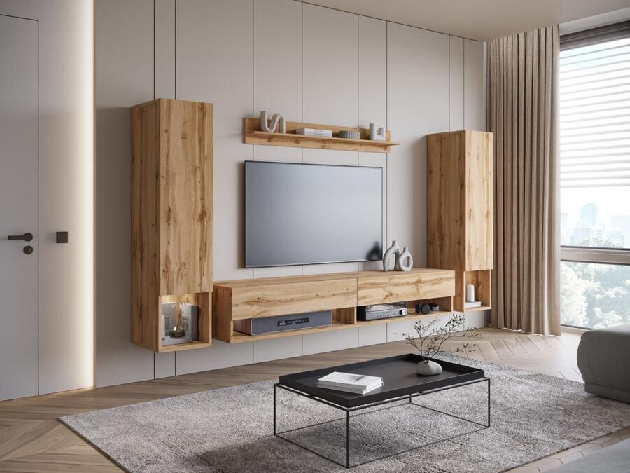 Mobistoxx Tv-meubel set AMADEUS 4 deuren wotan eik