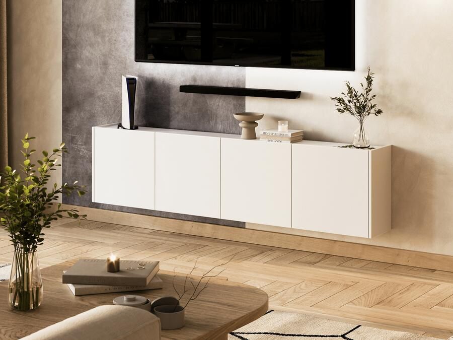 Mobistoxx Tv-meubel SOLIS 4 deuren wit