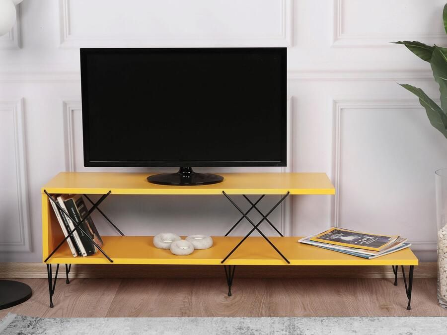 Mobistoxx Tv-meubel STRETCH 120 cm geel