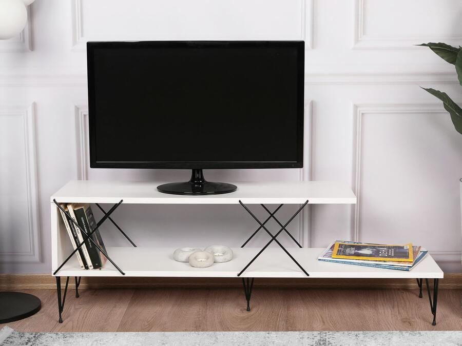 Mobistoxx Tv-meubel STRETCH 120 cm wit