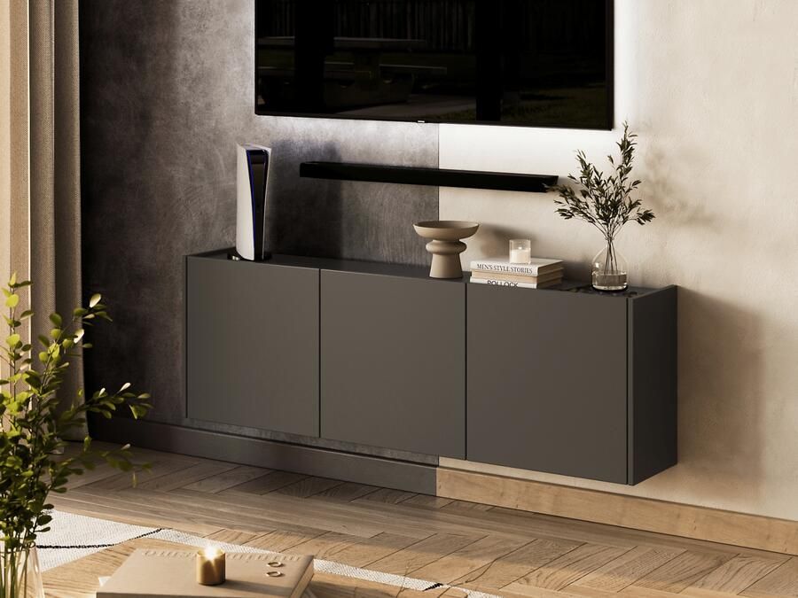 Mobistoxx Tv-meubel URBANO 3 deuren grafiet