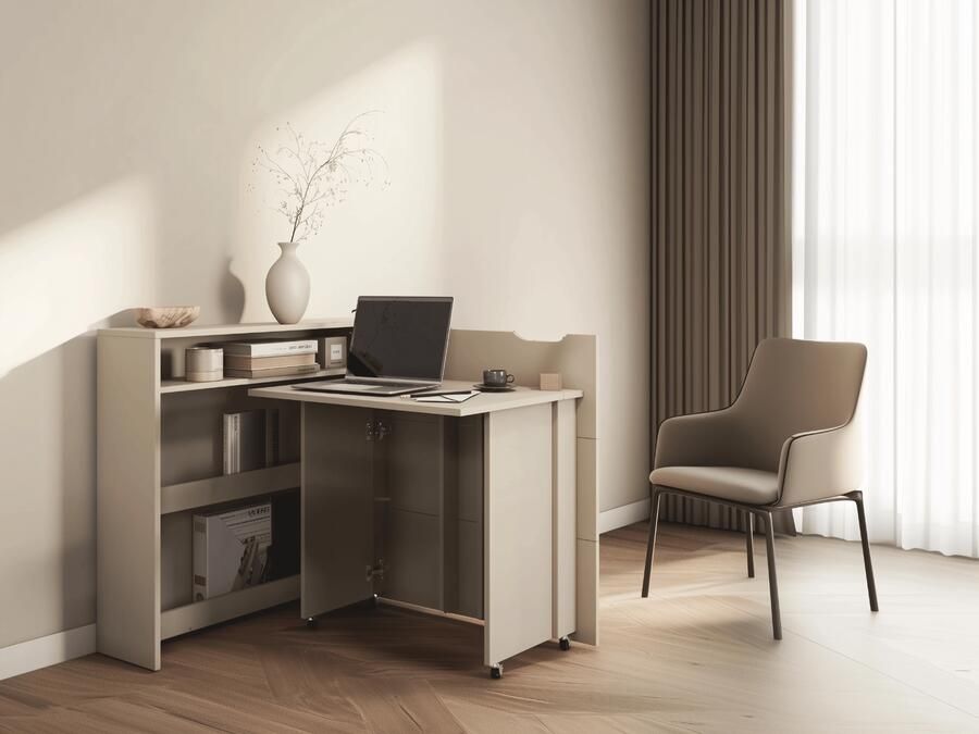 Mobistoxx Uitklapbaar bureau CONCEPTION SLIM kasjmier rechts