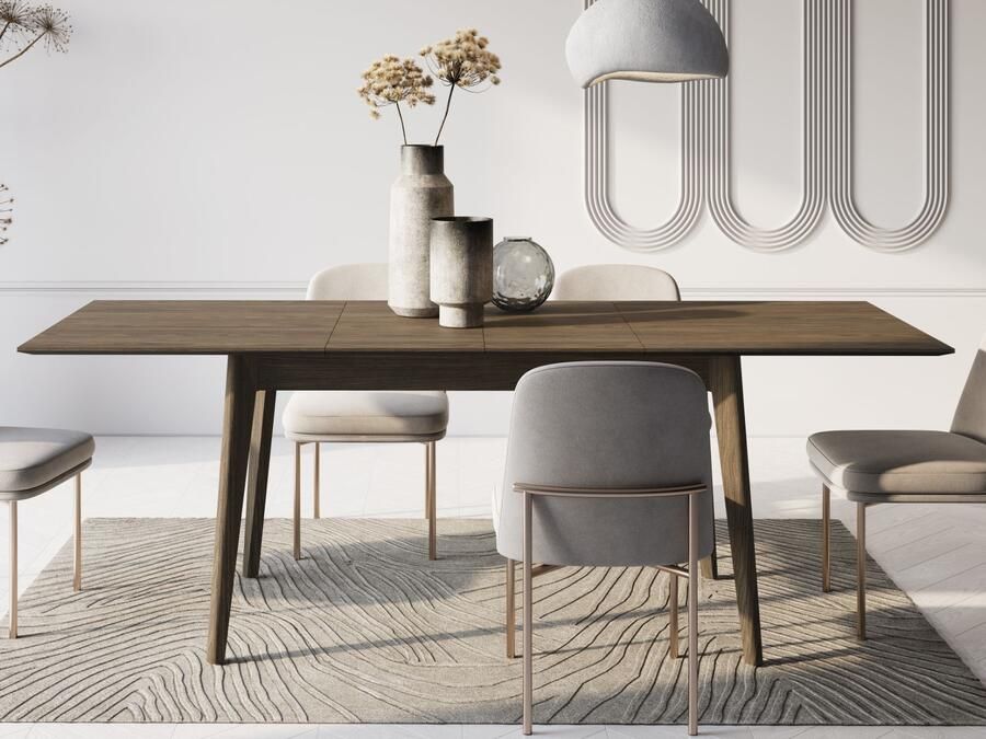 Mobistoxx Verlengbare eettafel PLOTY 145>220 cm donkere eik