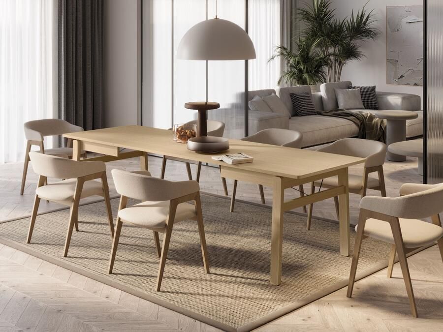 Mobistoxx Verlengbare eettafel PLOTY 149>269 cm lichte eik