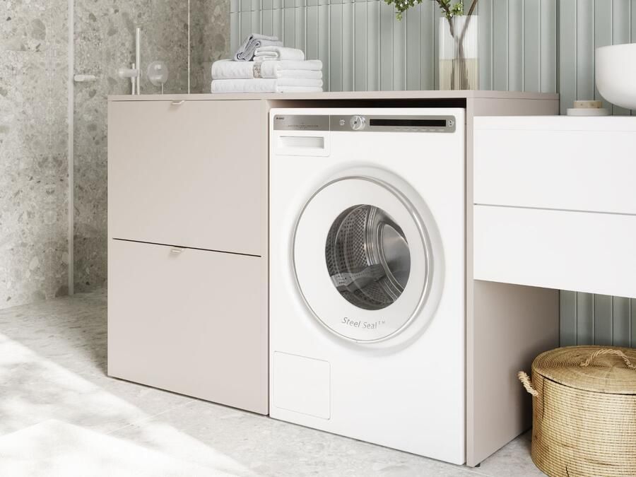 Mobistoxx Wasmachinekast DORLOTE 1 machine 2 deuren kasjmier