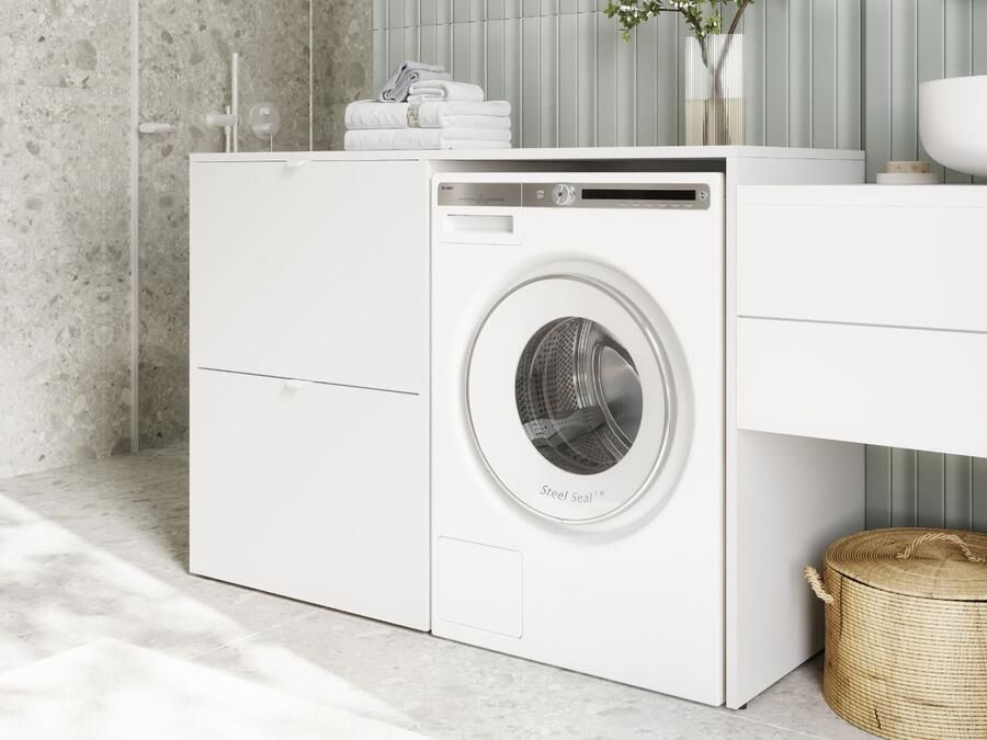 Mobistoxx Wasmachinekast DORLOTE 1 machine 2 deuren wit