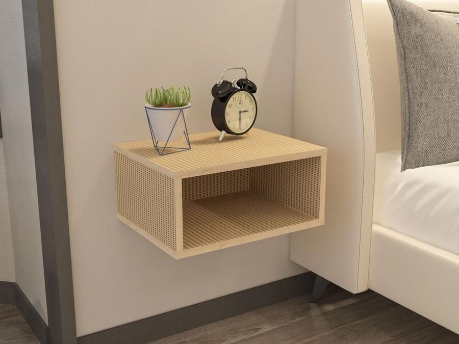 Mobistoxx Zwevend nachtkastje DOREX rotan effect